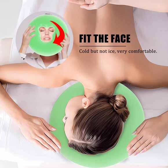 Silicone Face Massage Pillow,SPA Beauty Face Relax Headrest(1 Set(Any Color)) - Picture 3 of 15
